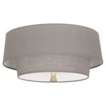 Robert Abbey Decker 2 Light Flushmount, Modern Brass/smoke Gray - SG143. Fixed Price $425.20.