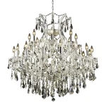 Elegant Theresa 24 Light 36" Royal Chandelier, Chrome/clear 2801D36C-RC. Fixed Price $2820.00.