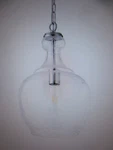 Meyer&cross Verona 1-LIGHT Brushed Nickel Pendant With Seeded Glass Shade. Fixed Price $39.95.
