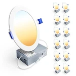 Ensenior 12 Pack 6 Inch Led Recessed Ceiling Light, Dimmable, 2700K-5000K 5CC.... Fixed Price $87.78.