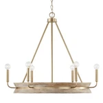 Capital Lighting 447361 Finn 31"W Ring Chandelier - White Wash / Matte. Fixed Price $718.00.