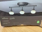 Allen + Roth 3-LIGHT 24-IN Antique Pewter Led Track Bar Fixed Kit. Fixed Price $71.99.