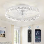 20 Inch Low Profile Ceiling Fans With Lights Remote, Fandelier. Fixed Price $136.39.