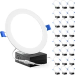 Sunco 24 Pack Recessed Lighting 6 Inch Led, Canless Ceiling Lights Slim With Jun. Fixed Price $107.34.