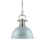 Golden Duncan 17" Pendant Light In Pewter. Fixed Price $197.99.