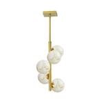 Dainolite Giovanna Light Pendant, Brass/alabaster/alabaster GVA-175P-AGB. Fixed Price $660.00.