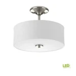 Progress Lighting Inspire 13" Brushed Nickel Led Semi-flush Ceiling Mount. Fixed Price $34.99.