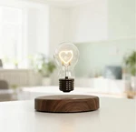 Magnetic Levitating Bulb Lamp Floating Heart New Box. Fixed Price $49.99.