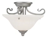 Livex Lighting 6109-91 Coronado Semi-flush Mount Brushed Nickel. Fixed Price $127.47.