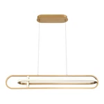 Satin Gold Led Chandelier From The Demark Collection. Fixed Price $1340.00.