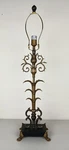 Estate Italian Regency Brass Table Floral Lion Claw Feet Fine Art Lamps Co.. Fixed Price $175.20.