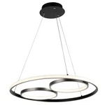Artcraft Gemini 32W Led Pendant, Black/nickel - AC6671NB. Fixed Price $448.80.