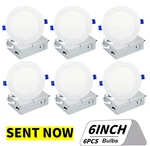 Recessed Lighting 6 Inch, Ultra-thin Led Ceiling Lights, 3CCT Canless Downlight. Fixed Price $75.00.