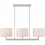 Livex Lighting Hayworth 3 Linear Chandelier Brushed Nickel. Fixed Price $407.96.