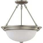 Nuvo Lighting 60/3246 Brentwood Semi-flush Mount Brushed Nickel. Fixed Price $113.99.
