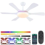 Surtime Ceiling Fans With LIGHTS-47 Low Profile 7-COLOR Rgb .... Fixed Price $99.06.