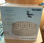 Kichler Krystal Ice Flush Mount Ceiling Fixture 0615969 11.75" Clear Crystal. Fixed Price $79.99.