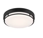 Designers Fountain 1-LIGHT 10-IN Matte Black Led Flush Mount Energy Star. Fixed Price $35.99.
