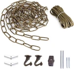 Canomo Swag Light Kit With 12 Feet Chandelier Chain 15 Antique Brass. Fixed Price $36.52.