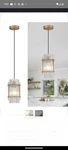 Tacdandm Modern Gold Pendant Light Fixture Hanging Lamp Industrial Small Crystal. Fixed Price $49.99.