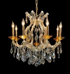 Elegant Gold Palace Maria Theresa Crystal Chandelier Vintage Style Pendant Light. Fixed Price $548.00.