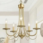 Lnc Home Modern French Country Style Chandelier Gold Model #A03580. Fixed Price $59.90.