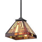 Quoizel TFST1508 Bronze Stephen 1-LIGHT Mini Pendant With Tiffany Stained Glass. Fixed Price $220.99.
