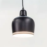 New Aino & Alvar Aalto Artek Golden Bell Pendant Light Black A330S 10+ Avail. Fixed Price $450.00.