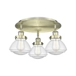 Innovations Lighting 916-3C-8-19 Olean Flush 19"W Brass. Fixed Price $435.60.