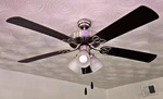 Portage Bay Stannor 52" Ceiling Fan Brushed Nickel 50256 Led Light Frosted Glass. Fixed Price $44.99.