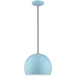 Livex Lighting 41181-74 Allison Mini Pendant Shiny Baby Blue. Fixed Price $139.96.