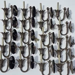 Set Of 20 Hinkley Plantation 4140PZ Pineapple Wall Sconces Pearl Bronze Shades. Fixed Price $1500.00.