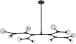 Elegant Lighting - 3508D56BK Zayne 10 Pendant Black. Fixed Price $660.00.