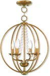 Livex Lighting 40914-48 Arabella Mini Chandelier Antique Gold Leaf. Fixed Price $49.99.
