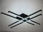 Henveton Essel 23.62 In. 4-LIGHT Black Led Semi-flush Mount Ceiling. Fixed Price $71.95.