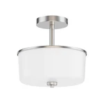 Maxim 5692WTSN Fuller Light Semi Flush/pendant Convertible-satin Nickel. Fixed Price $98.00.