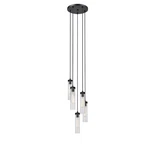 Z-lite Beau Light 12" Chandelier, Matte Black/clear 740P-5R-MB. Fixed Price $540.00.