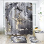 Black Gray Gold Marble Bathroom 72"W X 72"L (pack Of 1),. Fixed Price $26.99.