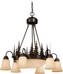 Vaxcel Lighting CH55506BBZ Yosemite 9 28-1/2"W Chandelier Bronze. Fixed Price $649.99.