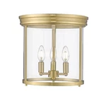 Z-lite Thayer Light Flush Mount, Luxe Gold/clear 742F13-LG. Fixed Price $212.00.