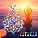 Seven Gorgeous Women's Pendant Necklace Fine Pattern Colorful Crystal. Fixed Price $13.98.