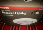 Edison Recessed Lighting Eit 7078 P Adjustable Eyeball 8" Diameter Usa Made- Nib. Fixed Price $25.00.
