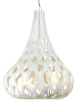 Nos Varaluz Masquerade 4LT Pearl Steel Teardrop Pendant Light Fixture 149C04PE. Fixed Price $169.00.