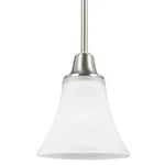 (LOT-2) Sea Gull Lighting 6113201-962 One Mini-pendant Satin Glass. Fixed Price $79.00.