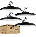 Lightdot 250W Led High Bay IP65 Ufo 35000LM Commercial 5000K 4-PACK. Fixed Price $249.00.