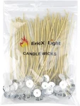 Organic Hemp Candle Wicks, 100 Piece 8" Pre-waxed By Beeswax & Tabbed, For Ca.... Fixed Price $26.55.