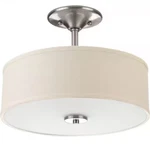 Progress Lighting P3712-09 Inspire Two-light Semi-flush,nickel. Fixed Price $49.99.