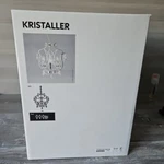 Ikea Kristaller Chandelier Hanging Light Fixture 3-ARM Silvertone 200.894.64. Fixed Price $57.89.