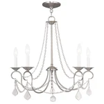 Livex Lighting 6515-91 Pennington Chandelier Brushed Nickel. Fixed Price $443.96.