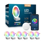 Smart Led Recessed Lighting 6 Inch, Ic Rated & Etl Certified Ceiling.... Fixed Price $155.91.